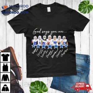 Dallas Cowboys God Says You Are Unique Special Lovely Precious Strong Chosen Forgiven Tshirt