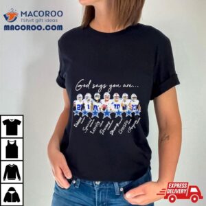 Dallas Cowboys God Says You Are Unique Special Lovely Precious Strong Chosen Forgiven Tshirt