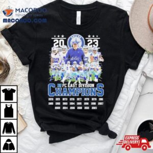 Dallas Cowboys Nfc East Division Champions Signatures Tshirt