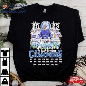 Dallas Cowboys Nfc East Division Champions Signatures Tshirt