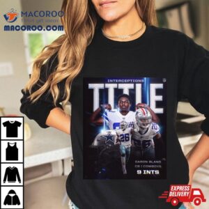 Daron Bland Dallas Cowboys Is The Int King Interceptions Title Tshirt