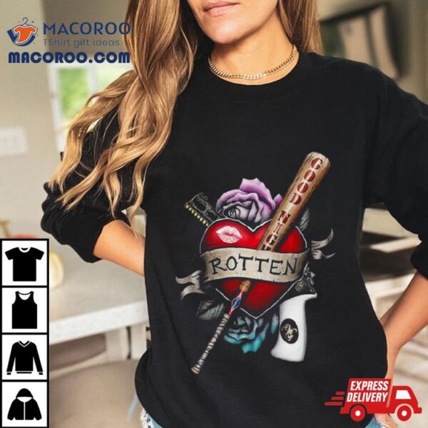 Dc Comics The Suicide Squad Harley Quinn Rotten Racer Back T Shirt