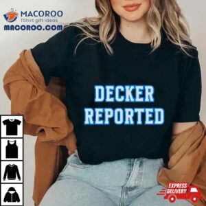 Decker Reported As Eligible Detroit Lions Football Tshirt