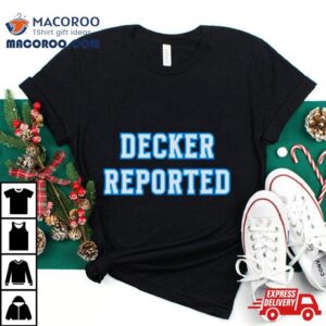 Decker Reported As Eligible Detroit Lions Football Tshirt