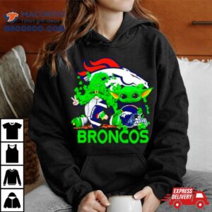 Denver Broncos Baby Yoda Happy St Patrick Rsquo S Day Shamrock Tshirt