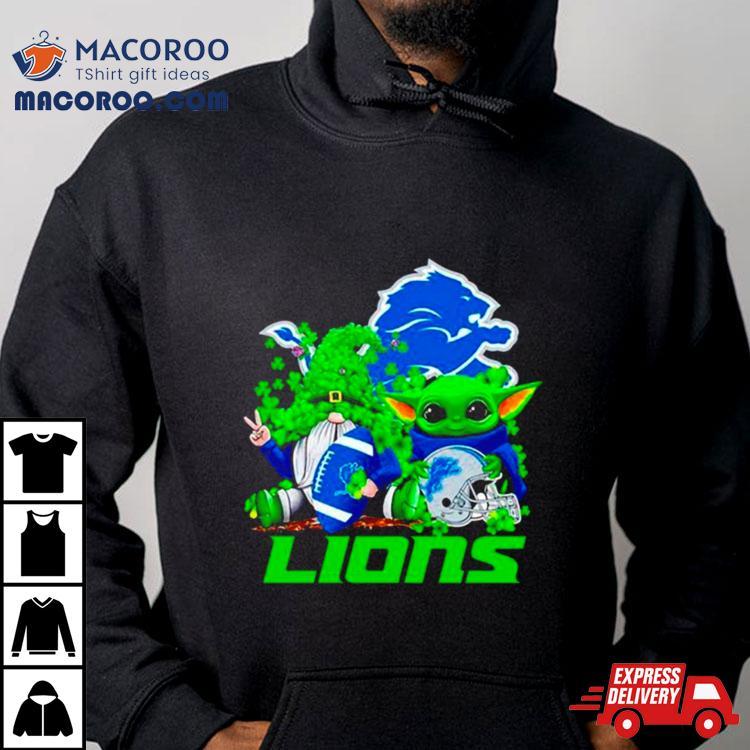 Detroit Lions Baby Yoda Happy St Patrick Rsquo S Day Shamrock Tshirt 