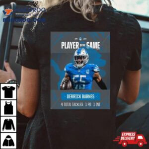 Detroit Lions Derrick Barnes Is The Player Of The Divisional Game Nfl Playoffs Tshirt