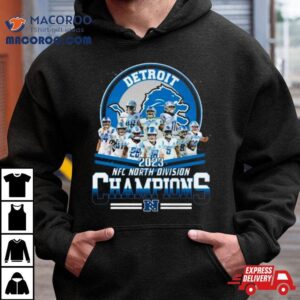 Detroit Lions Football Nfc North Division Champions Signatures Tshirt