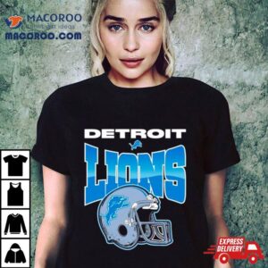 Detroit Lions Helmet Football Tshirt