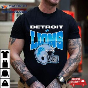 Detroit Lions Helmet Football Tshirt