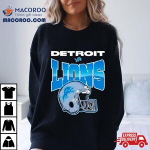 Detroit Lions Helmet Football Tshirt