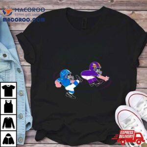 Detroit Lions Kicks Minnesota Vikings Football Chibi Tshirt