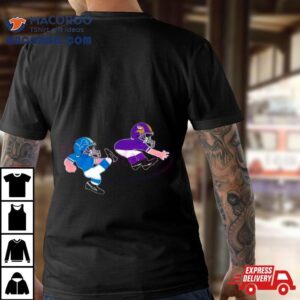 Detroit Lions Kicks Minnesota Vikings Football Chibi Tshirt