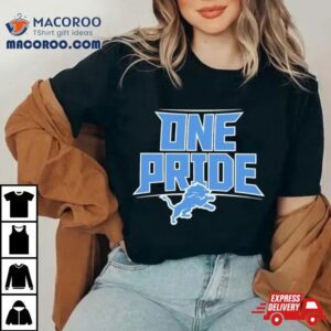 Detroit Lions Nfl One Pride Logo Shirt