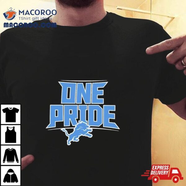 Detroit Lions Nfl One Pride Logo Shirt