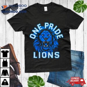 Detroit Lions One Pride Retro Nfl Tshirt