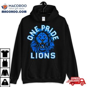 Detroit Lions One Pride Retro Nfl Tshirt