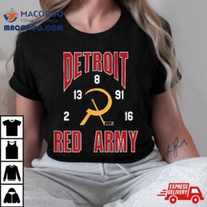 Detroit Red Army Russian 5 Hockey Fan Tee Shirt