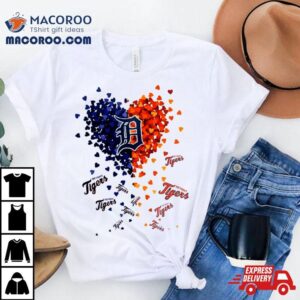 Detroit Tigers Tiny Heart Shape 2024 T Shirt