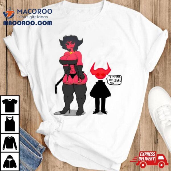 Devil I Think She Likes You Shirt