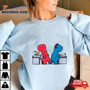Dinosaur Holding Tails Tshirt