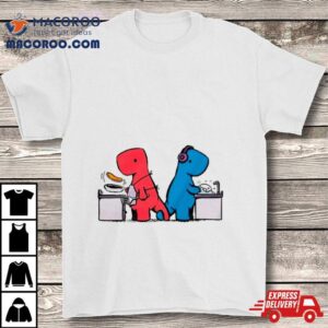 Dinosaur Holding Tails Tshirt