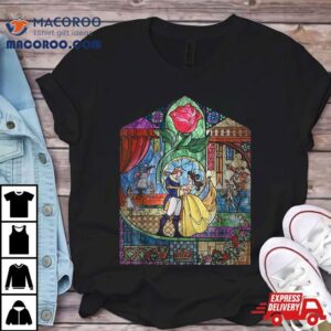 Disney Beauty And The Beast Enchanted Stained Glass Window Shirt