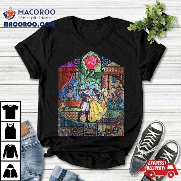 Disney Beauty And The Beast Enchanted Stained Glass Window Shirt