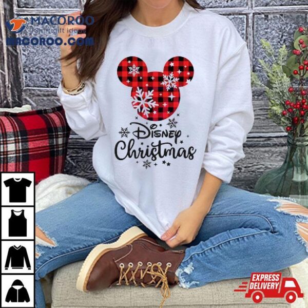 Disney Christmas Mouse Head Shirt