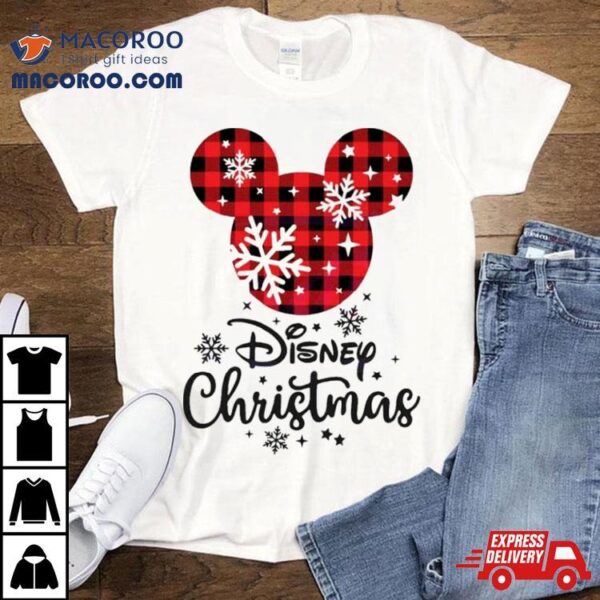 Disney Christmas Mouse Head Shirt