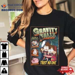 Disney Gravity Falls Trust No One Scared Dipper Amp Mabel Tshirt