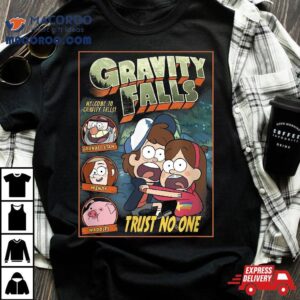 Disney Gravity Falls Trust No One Scared Dipper Amp Mabel Tshirt
