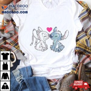 Disney Lilo Amp Stitch Valentine S Day Angel Couple Tshirt