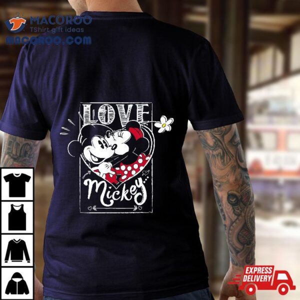 Disney Mickey Minnie Mouse Love Mickey Valentines Day Shirt