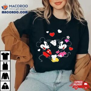 Disney Mickey And Minnie Hearts Valentines Day Shirt