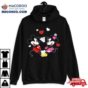 Disney Mickey And Minnie Hearts Valentines Day Tshirt