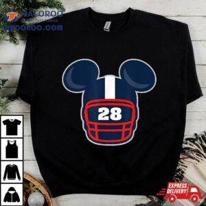 Disney Mickey Mouse Football Helmet #28 Sports Shirt