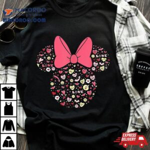 Disney Minnie Mouse Head Filled With Love Valentines Day Shirt