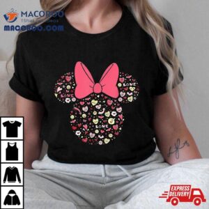 Disney Minnie Mouse Head Filled With Love Valentine Amp Acirc Amp Amp S Day Tshirt