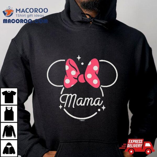 Disney Minnie Mouse Mama Head Icon Magic Mothers Day Shirt