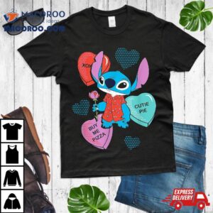 Disney Stitch Funny Candy Hearts Valentine S Day Tshirt