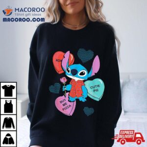 Disney Stitch Funny Candy Hearts Valentine S Day Tshirt