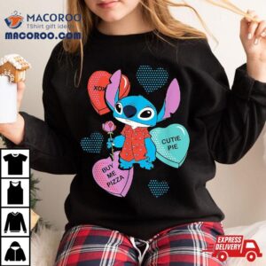 Disney Stitch Funny Candy Hearts Valentine S Day Tshirt