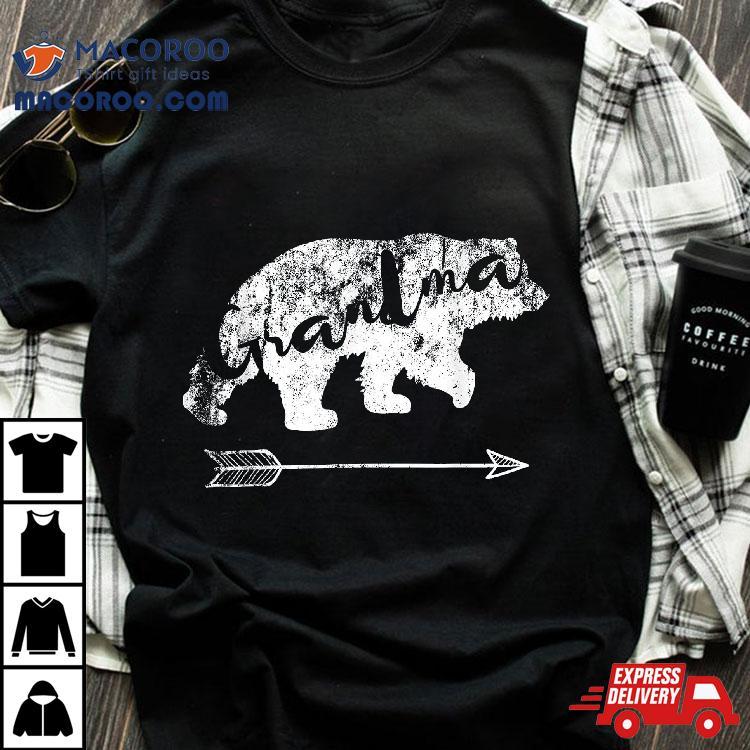 Distressed Vintage Retro Grandma Bear Shirt 5 Distressed Vintage Retro Grandma Bear Tshirt