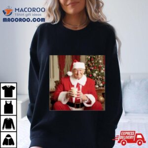 Donald Trump Clause Christmas Drinkin Milk Tshirt