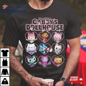 Dreamworks Gabby’s Dollhouse Valentine’s Day Group Shot Shirt