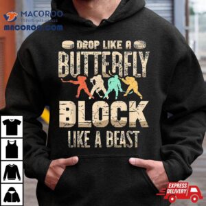 Drop Like A Butterfly Block Beast For Hockey Player Shirt