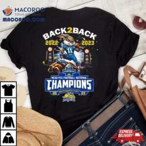 Dsu Jackrabbits Mascot Back To Back 2022 2023 Ncaa Fcs Football National Champions Shirt