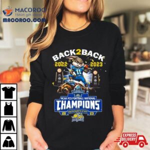 Dsu Jackrabbits Mascot Back To Back Ncaa Fcs Football National Champions Tshirt