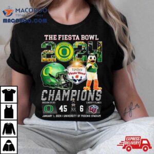 Ducks The Fiesta Bowl Champions Liberty Flames Tshirt